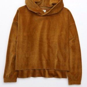 Aerie Groove-On Velour Hoodie